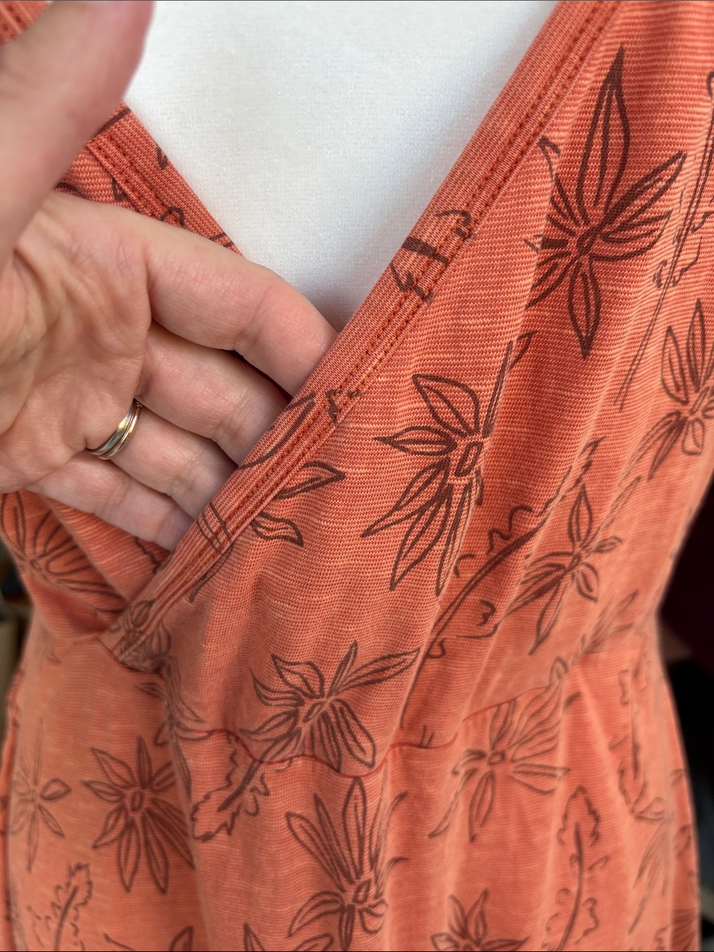 Toad & Co Rosemarie Dress Burnt Orange M - Picture 4 of 7